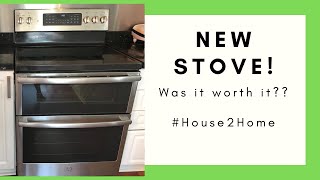 $2,000 Stove!! GE Stainless Steel Double Oven Electric Range | #House2Home