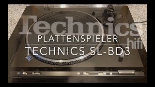 Technics SL-BD3 - Plattenspieler / Turntable - Vollautomat - BD - Ein gutes Gerät für Einsteiger