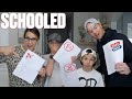 WE WENT BACK TO 5TH GRADE FOR A DAY | PARENTS TRY KIDS' SCHOOL HOMEWORK | BEST SCORE WINS!