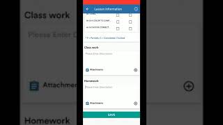 Teacher's diary App version of Lesson planner MyClassCampus screenshot 1