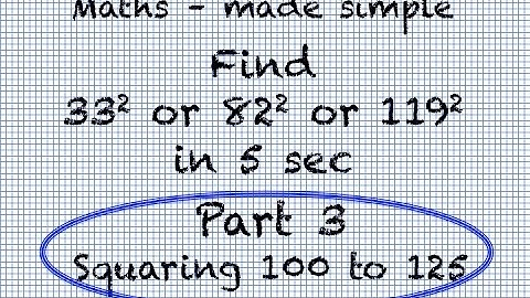 Fast mental math trick: shortcut to square numbers - Part 3