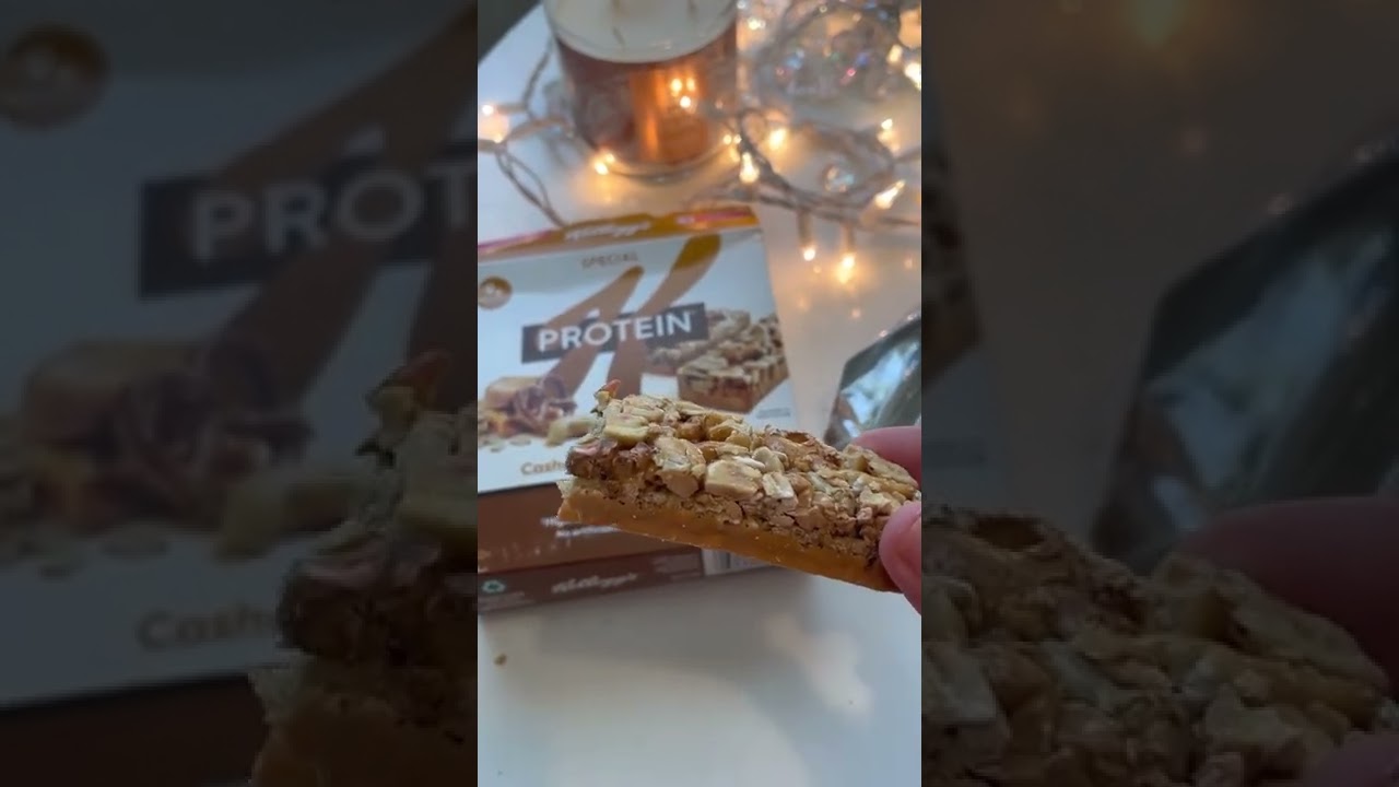 TASTE TEST TIME! Kellogg’s Special K Protein Cashew Caramel Pretzel bars!