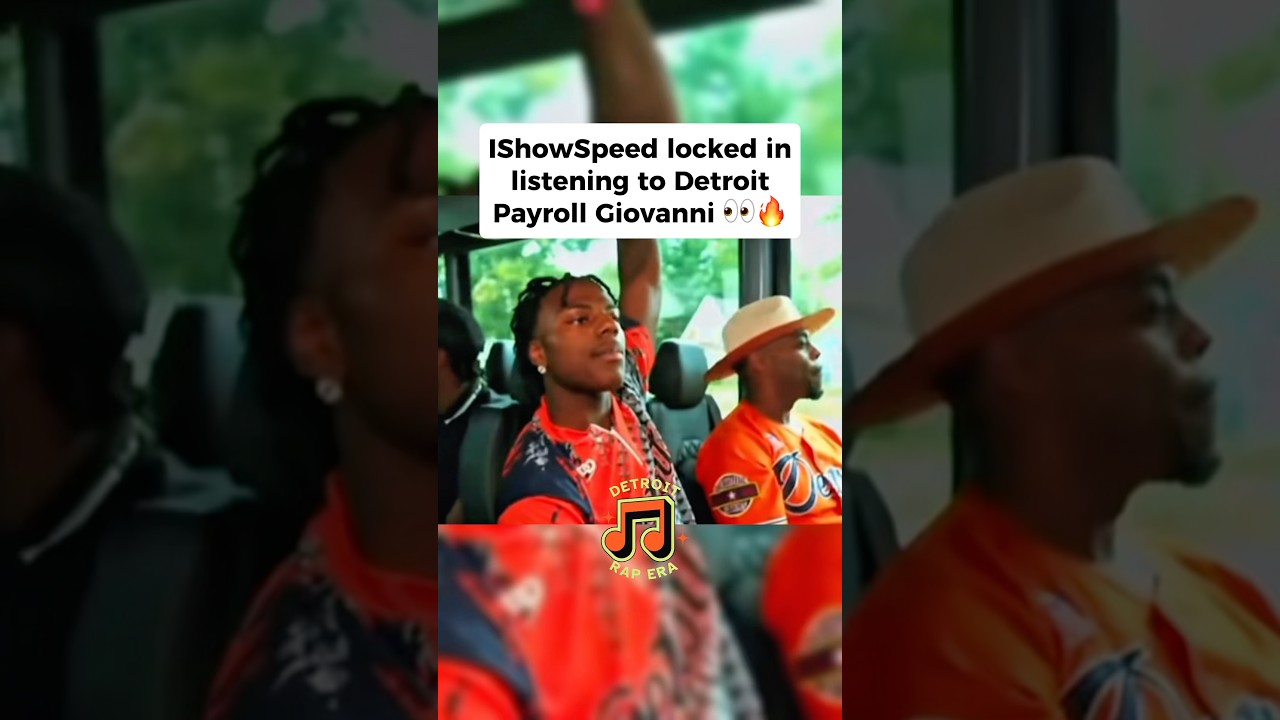 IShowSpeed locked in listening to Detroit legend HBK KID 👀🔥 