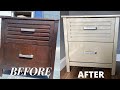 NIGHTSTAND TRANSFORMATION  FROM BROWN TO CHAMPAGNE GOLD