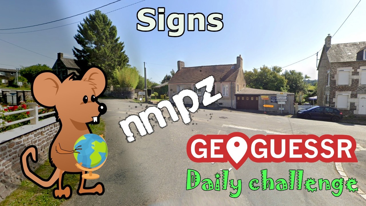 Au pays des jouets　o Manguel Geoguessr Daily Challenge - NMPZ - These Road Numbers Are Very