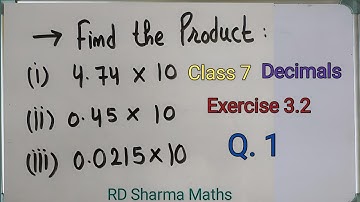 class 7 ex. 3.2 q1 decimals rd sharma maths