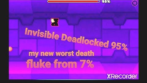 MY WORST DEATH EVER || INVISIBLE DEADLOCKED 95% || FLUKE FROM 7%