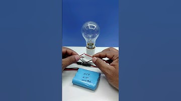 Run an AC bulb with a DC battery! #dc #bulb #battery #led #experiment