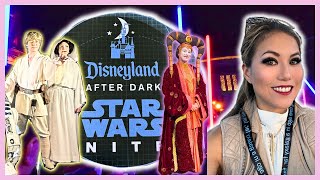 EVERYTHING we did on our FIRST Star Wars Nite 2024 in Disneyland! ✨🪐