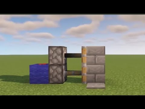 Minecraft 1.21.132 | Quick and Easy 1x2 Piston Door