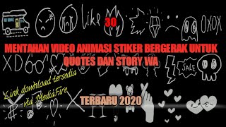 30 MENTAHAN ANIMASI STIKER BERGERAK UNTUK STORY WA DAN QUOTES TERBARU 2020