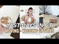 LAST DAYS IN CT VLOG | Where We Are Moving, Moving Progress, Wedding Updates, New Lululemon &amp; More