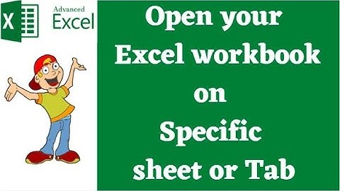 How to open excel file on specific sheet or tab || go to specific sheet at workbook open || Macro