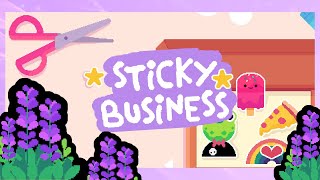 Sticker Shop Owner plays 'Sticky Business' ✨ Cozy Game Let's Play