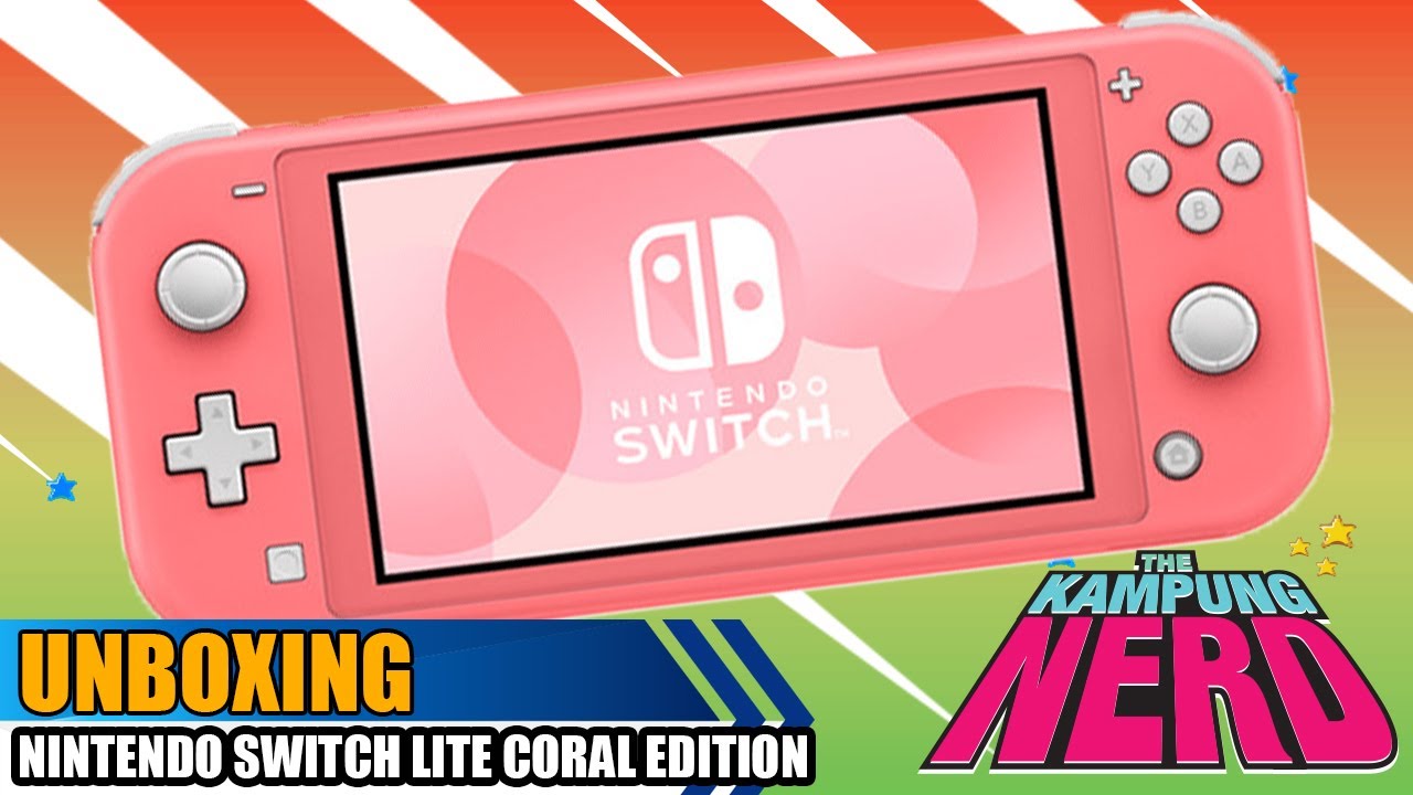 Unboxing Nintendo Switch Lite Coral Edition | The Kampung Nerd - YouTube