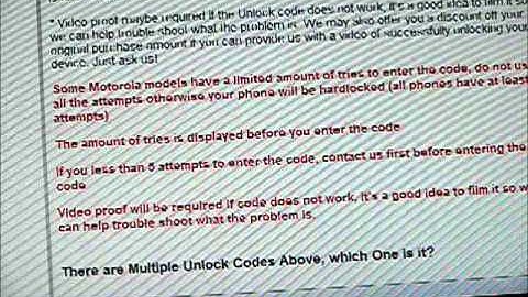 How to Unlock Motorola Atrix from At&t by Unlock Code, from www.Cellunlocker.net