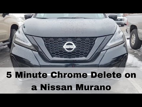 How to Chrome Delete Your Nissan Murano Grill – 5 minute install