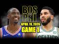 Boston Celtics vs Philadelphia 76ers Full Game 1 Highlights - April 19, 2026 | NBA Playoffs