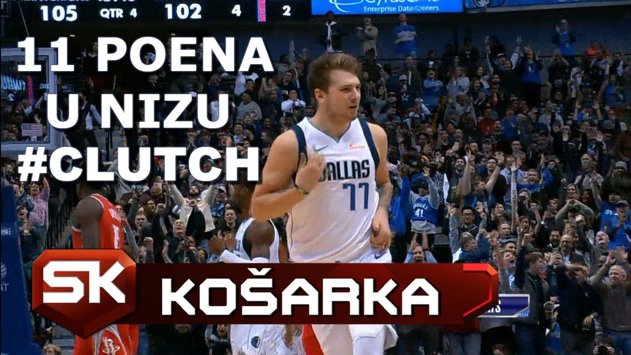 Šou Luke Dončića u Pobedi Dalasa Nad Hjustonom - 11 Poena u Nizu | SPORT KLUB Košarka