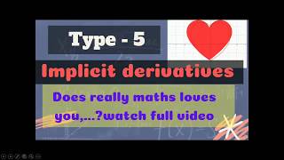 Type - 5 ,. Implicit functions,( Both Kan and Eng)