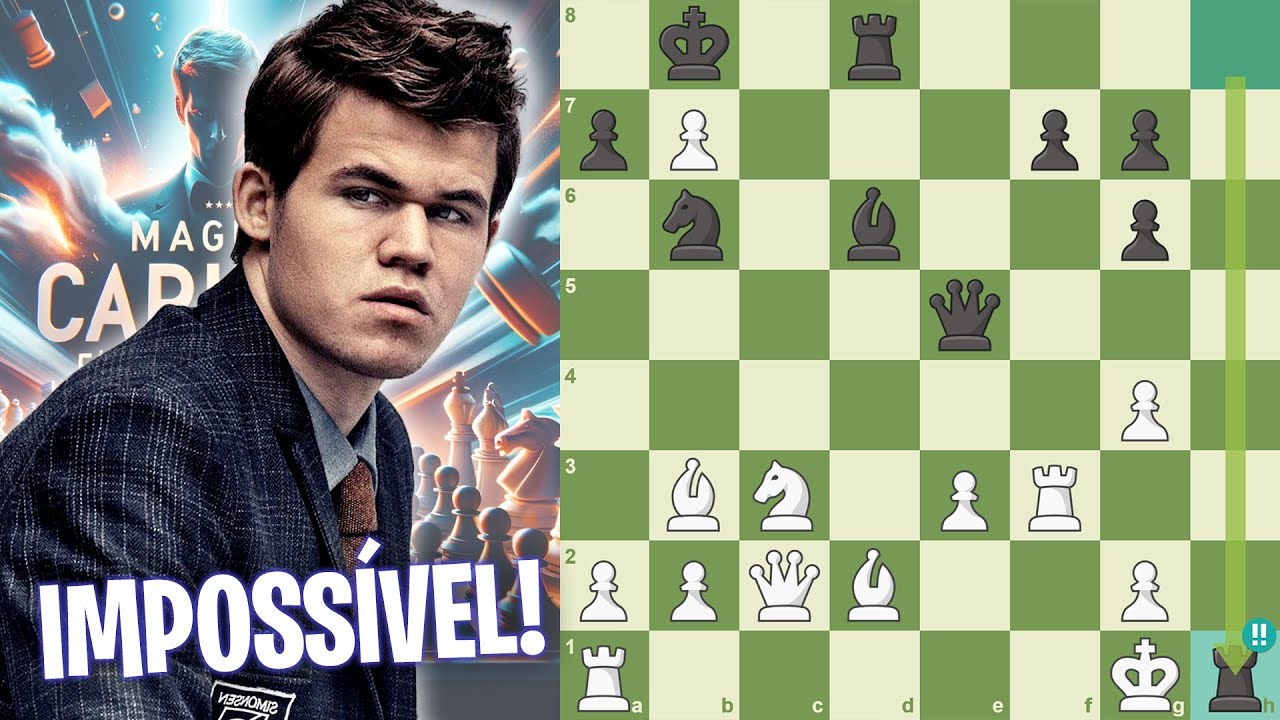 Magnus Carlsen faz LANCES IMPOSSÍVEIS 