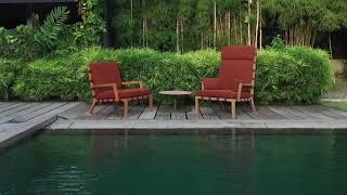 Strap Outdoor Teak Lounge Furniture