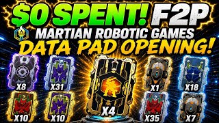 $0 Spent F2P Data Pad Openings! 😱 | War Robots