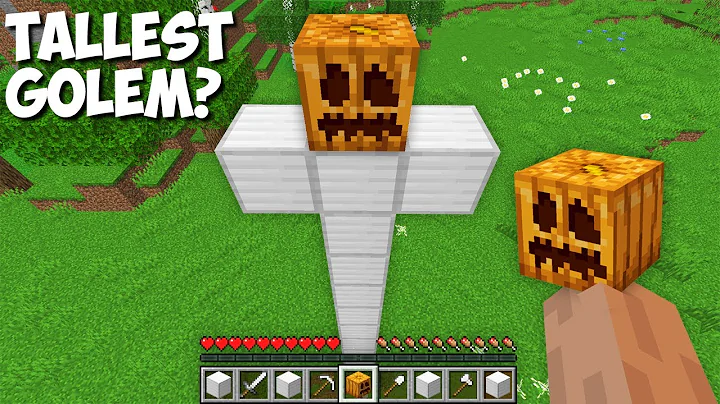 What HAPPENS if you SPAWN the TALLEST GOLEM in Min...