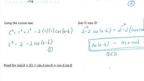 Unit 7 Lesson 3 Compound Angle Formulas II MHF4U