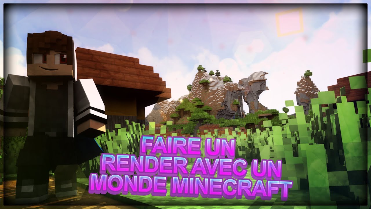 [Tuto] FAIRE UN RENDER AVEC UN MONDE MINECRAFT [-|C4D & Anishwij