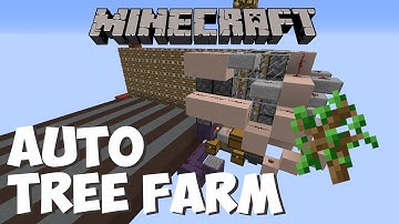 Cheapest Automatic Tree Farm 1.8,1.9,1.10 - Minecraft Tutorial