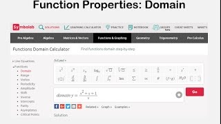 Function Properties: Domain