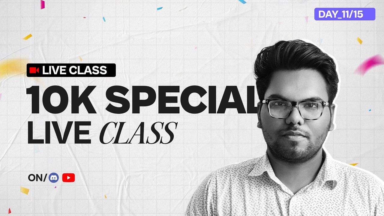 Let's Start Design From Zero | 10K Special Live Class | Day 14 | Design With Abir