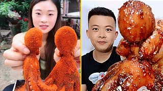 Amazing Spicy Octopus Eating Show Compilation #26 #ASMR