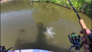 Fish jumps into fisherman’s boat but quickly escapes in Beijing, China