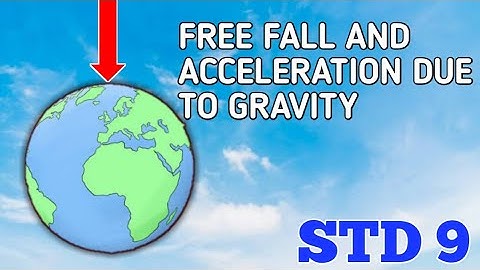 Free Fall and Acceleration due to gravity / Gravitation Class 9 Physics / Objects under free fall