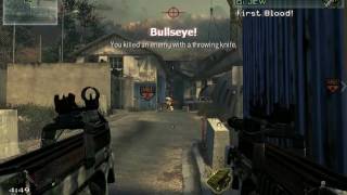Modern Warfare 2 MW2: Crazy throwing knife kill