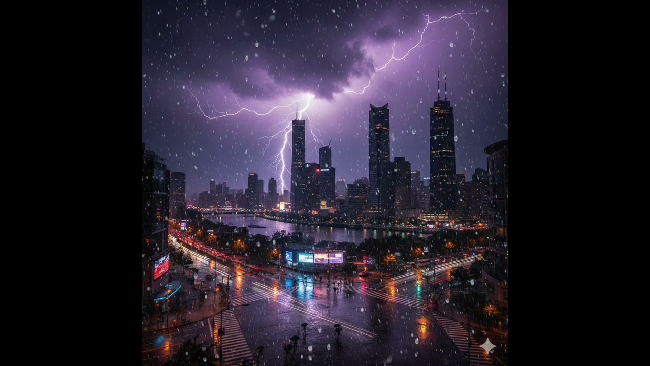 Raining at Summer Day