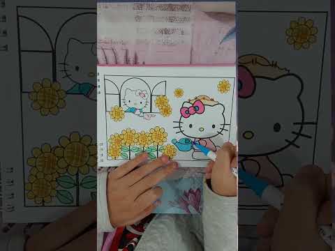 Pintando bobbie goods da hello kitty página de girassóis #bobbiedshorts