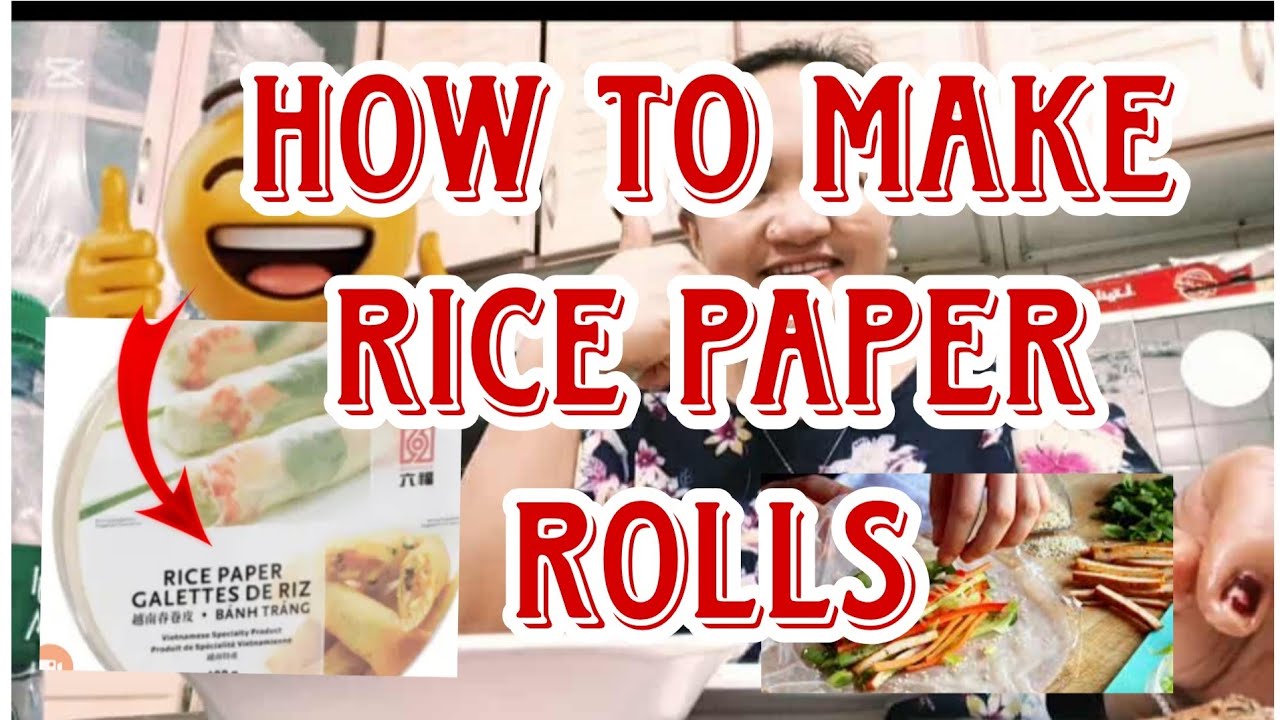HOW TO MAKE RICE PAPER ROLLS #cravings #satisfying #PAPERRICE #rolls ...