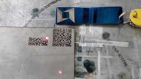 [LXSHOW Laser] Fiber optic marking machine marking metal qr code