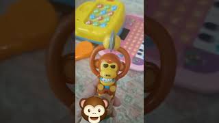 MONKEY CAN CLAP SO FAST😮😮😮 #monkey #funny #satisfyingsounds #asmr #monkeytoy