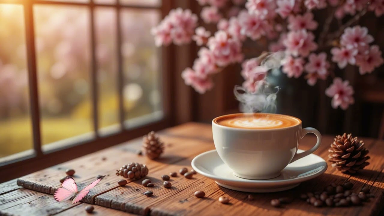 Spring Jazz ✔ March Bossa Nova Instrumental and Relaxing Jazz Cafe Music for Studying🎆