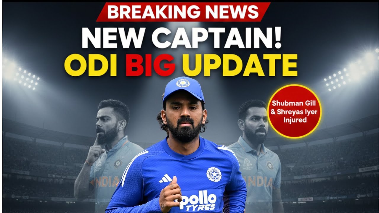 "Breaking: KL Rahul Takes Charge! ODI Squad Announced | Huge Injuries Blow to India"