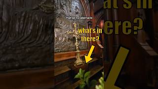 What is that huge, carved piece of furniture at the front of fancy churches? (It's not an altar)