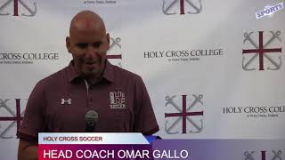 Holy Cross College Soccer Coach Omar Gallo interview