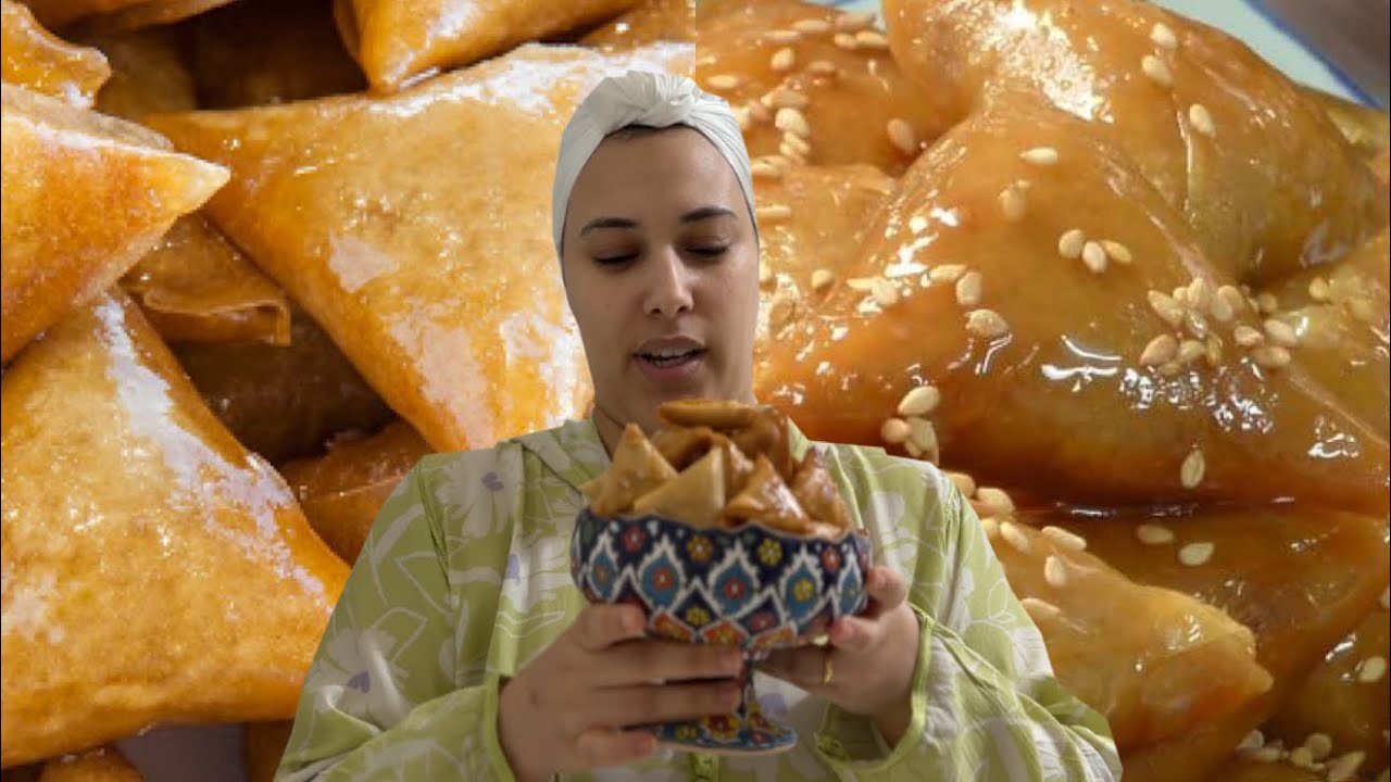 اول مرة نوجد بريوات اللوز❤️ وصفة للمبتدئات 🌙 تحضيرات الشهرالكريم☪️ m|A #رمضان #المغرب #بريوات_اللوز 