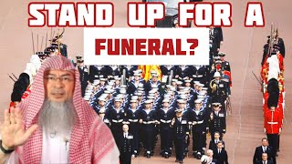 Do we need to stand up when passing by a funeral out of respect? - assim al hakeem