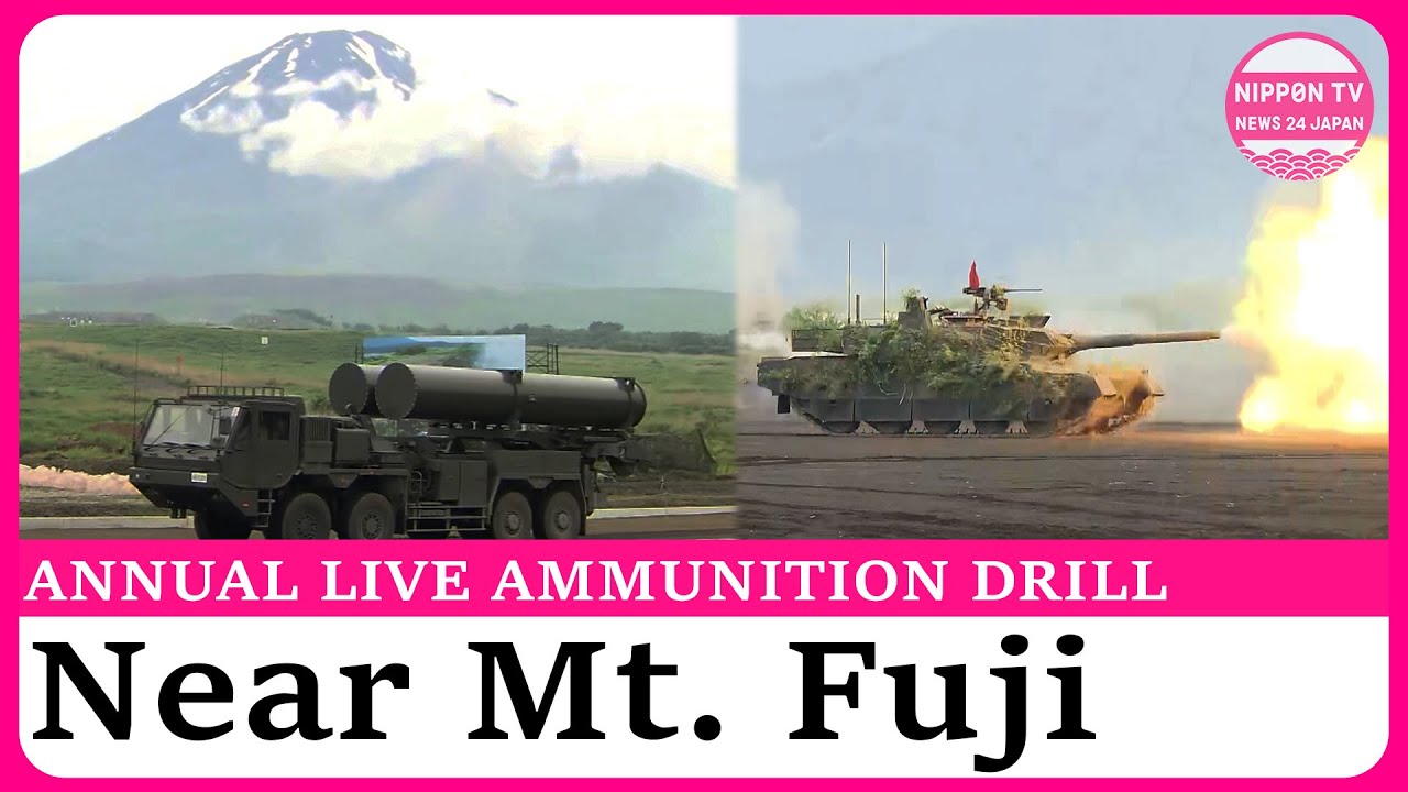 Japan's ground troops hold major live-ammunition drill near Mt. Fuji