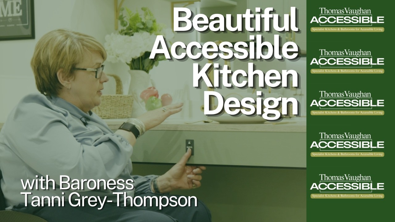 Baroness Tanni Grey-Thompson in her Symphony Freedom Accessible Kitchen